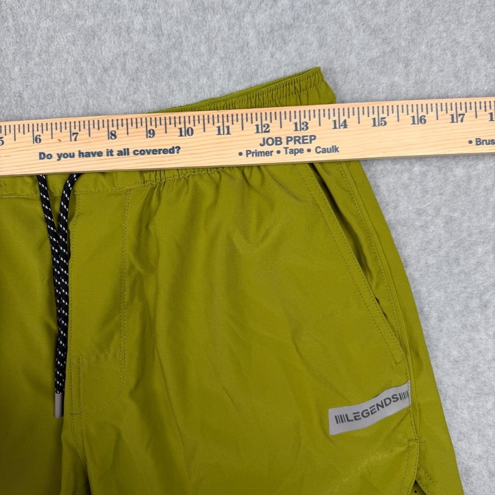Legends Shorts Mens S Relay Lime Burst 7" Stretch Linerless Workout Activewear - Picture 14 of 16